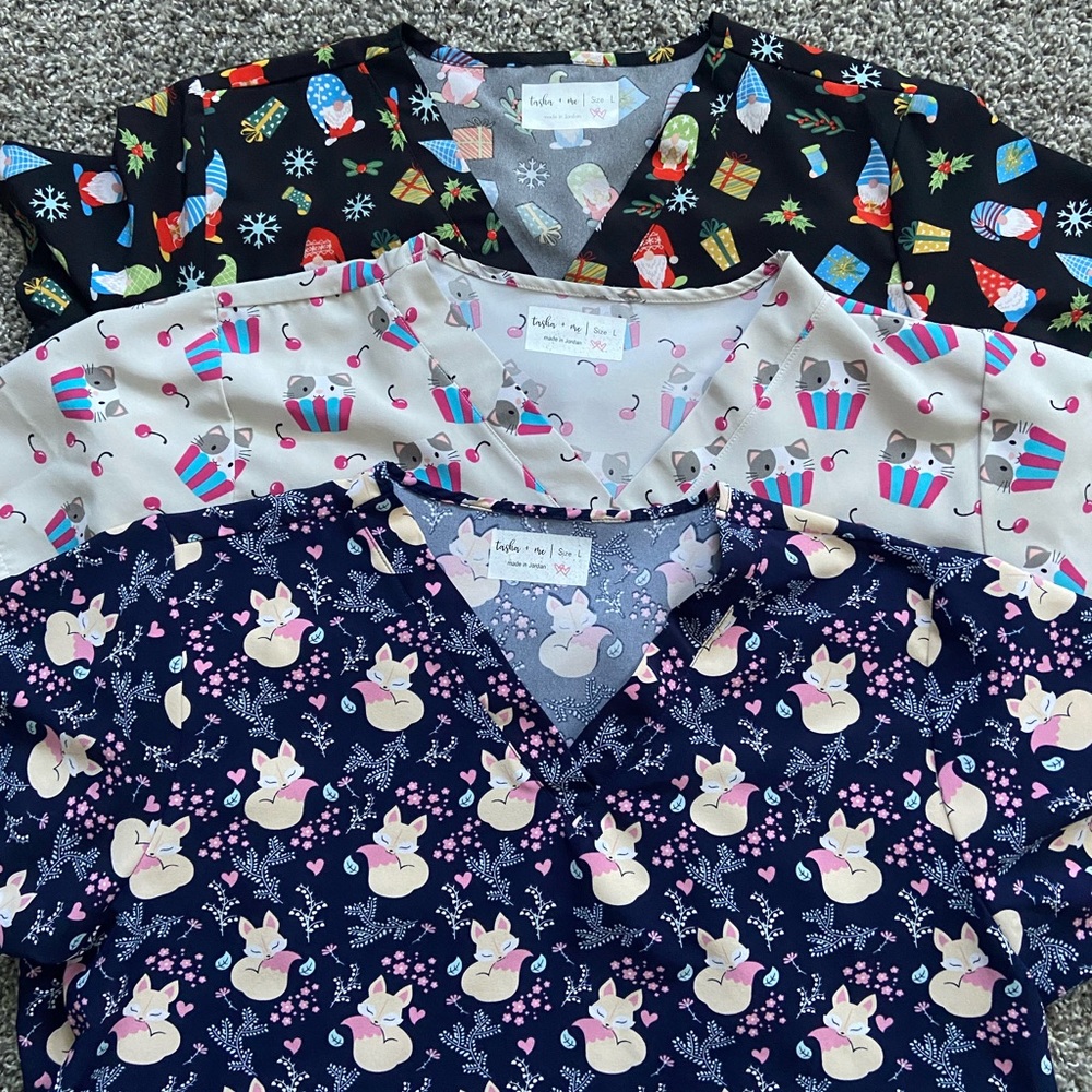 Size large Tasha + Me scrub lot